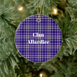 Décoration En Céramique Clan Allardice Tartan