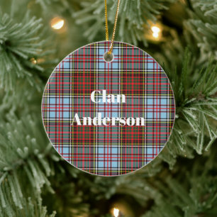 Décoration En Céramique Clan Anderson Ancient Tartan