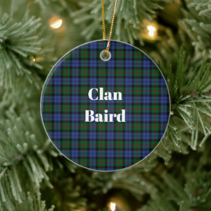 Décoration En Céramique Clan Baird Tartan