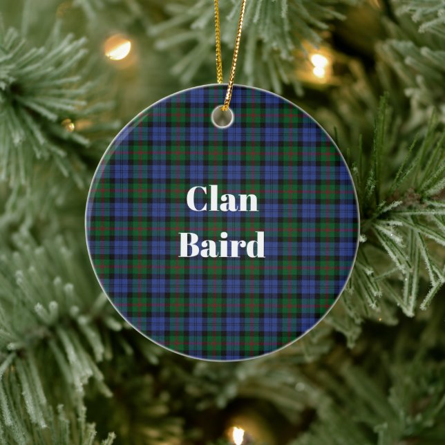 Décoration En Céramique Clan Baird Tartan (Arbre)