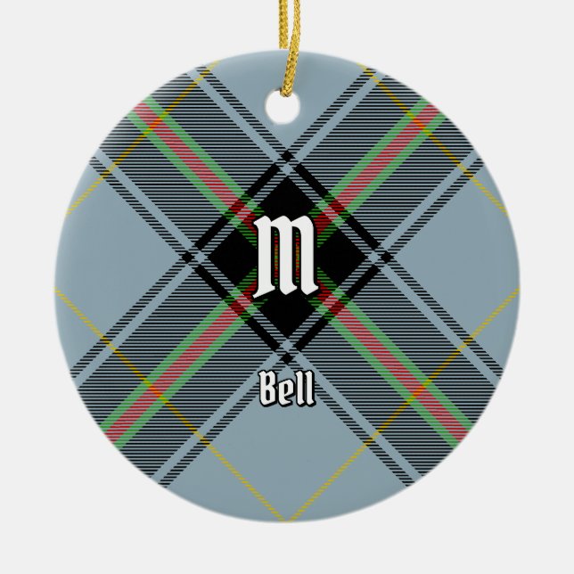 Décoration En Céramique Clan Bell Tartan (Devant)