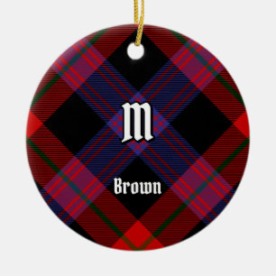 Décoration En Céramique Clan Brown Tartan