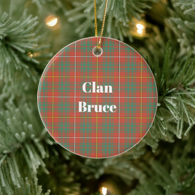 Décoration En Céramique Clan Bruce Ancient Tartan (Arbre)