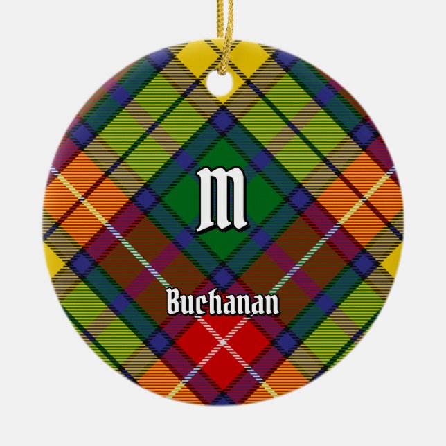 Décoration En Céramique Clan Buchanan Tartan (Devant)