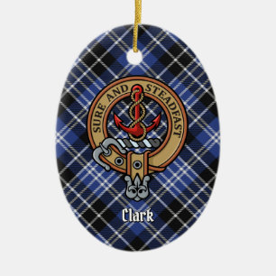 Décoration En Céramique Clan Clark Crest