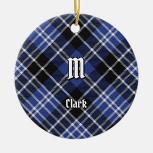 Décoration En Céramique Clan Clark Tartan