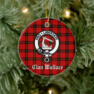Décoration En Céramique Clan écossais Wallace Crest Badge personnalisable