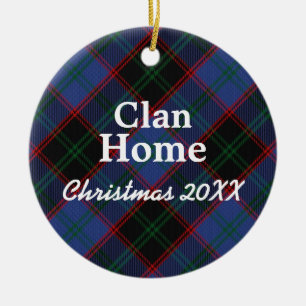 Décoration En Céramique Clan Home Hume Scottish Tartan