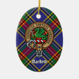 Décoration En Céramique Clan MacBeth Crest Ornament en céramique