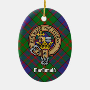 Décoration En Céramique Clan MacDonald Crest Ceramic Ornament