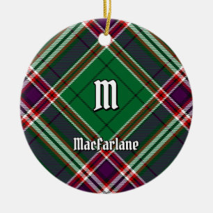 Décoration En Céramique Clan MacFarlane Chasse moderne Tartan