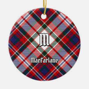 Décoration En Céramique Clan MacFarlane robe Tartan