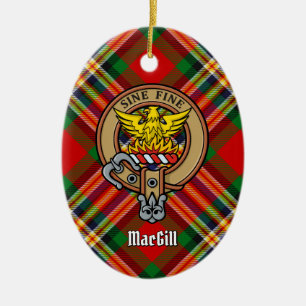 Décoration En Céramique Clan MacGill Crest sur l'ornement de céramique tat