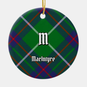 Décoration En Céramique Clan MacIntyre Hunting Tartan Ceramic Ornament