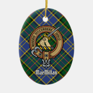 Décoration En Céramique Clan MacMillan Crest sur la chasse Tartan