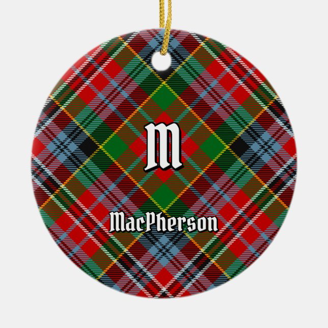 Décoration En Céramique Clan MacPherson Tartan en céramique (Devant)