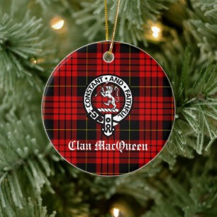 Décoration En Céramique Clan MacQueen Tartan