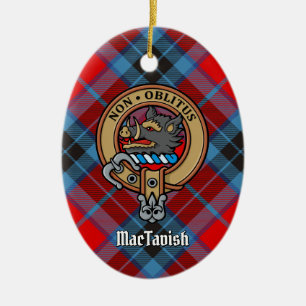 Décoration En Céramique Clan MacTavish Crest Ornament en céramique