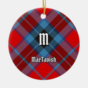 Décoration En Céramique Clan MacTavish Tartan