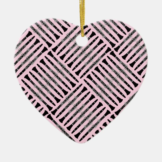 Décoration En Céramique Clarinet Crosshatch (Devant)