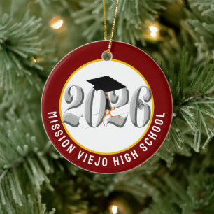 Décoration En Céramique Classe Argent de 2026 - Diplôme Photo