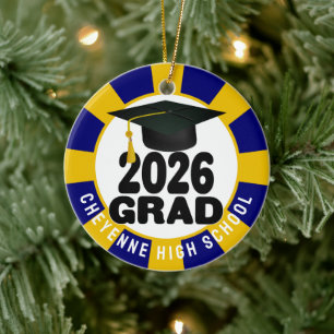 Décoration En Céramique Classe audacieuse de 2026 - Diplôme photo