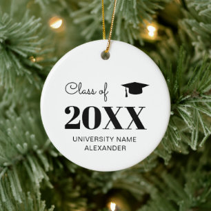 Décoration En Céramique Classe de 2024 Cadeaux de Graduation College pour