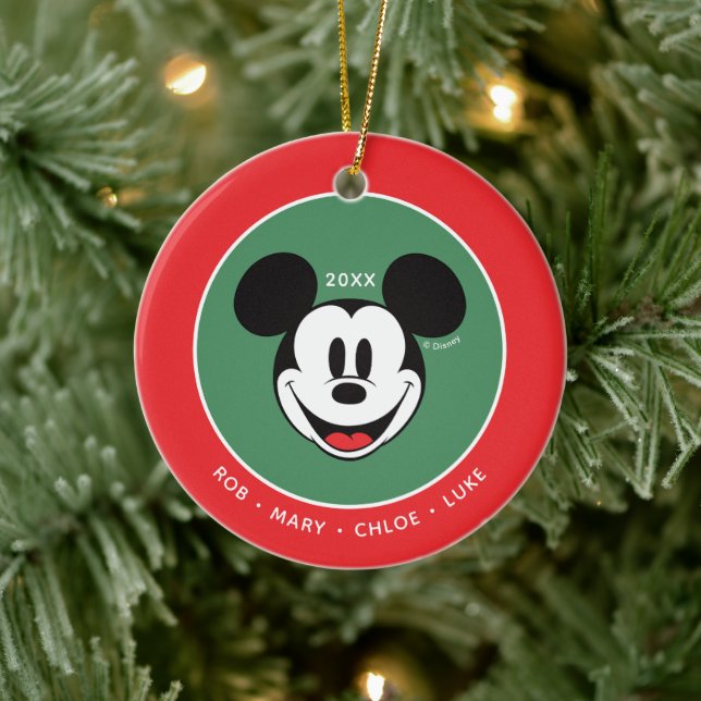 Décoration En Céramique Classic Mickey Mouse Famille de vacances (Arbre)