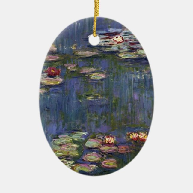 Décoration En Céramique Claude Monet Impressionniste L'Eau Lillies Peintur (Devant)
