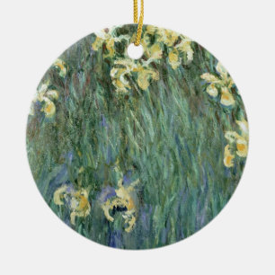 Décoration En Céramique Claude Monet les iris jaunes