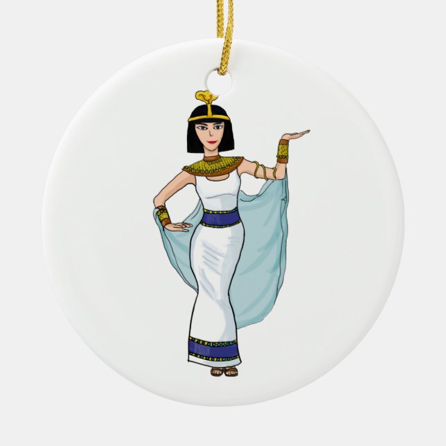 Décoration En Céramique Cléopâtre le pharaon de l'Egypte (Devant)
