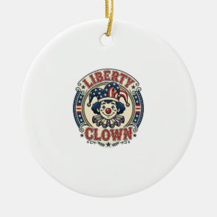 Décoration En Céramique Clown de la Liberté Patriotique Patriotique Clownc