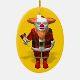 Décoration En Céramique Clown du Père Noël