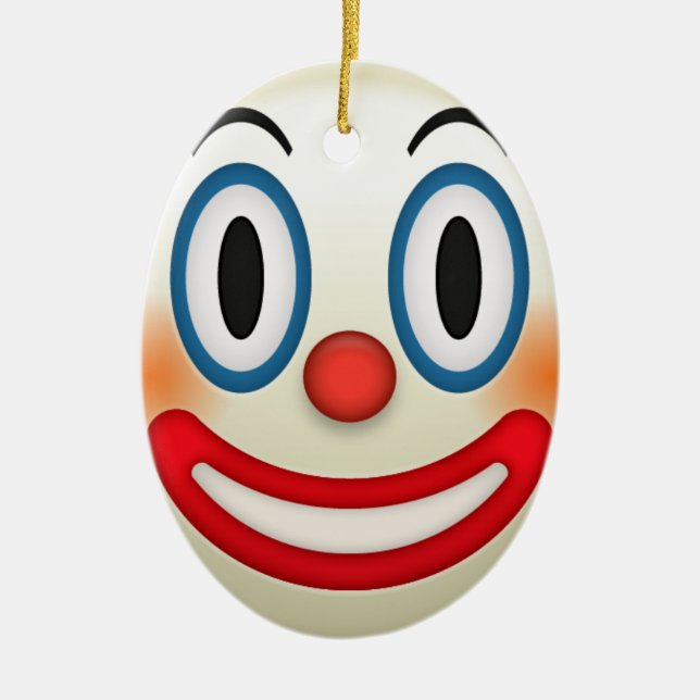 Décoration En Céramique Clown fou Emoji (Devant)