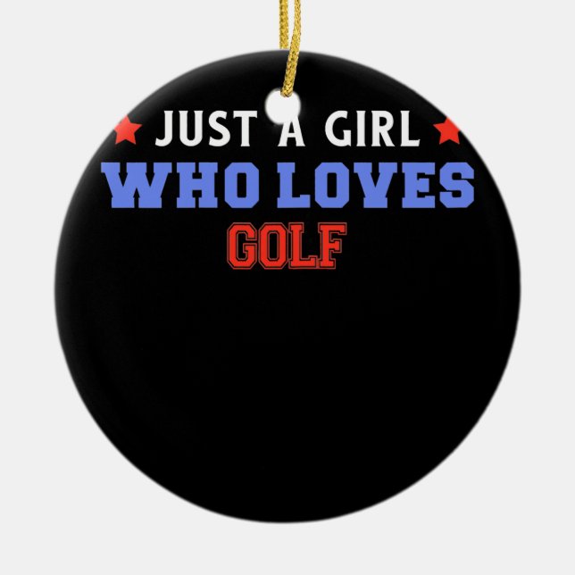 Décoration En Céramique Club de golf Just Girl (Devant)
