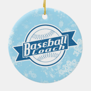 Décoration En Céramique Coach de baseball Décor de Noël