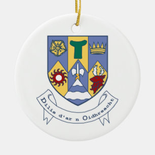 Décoration En Céramique Coat of Arms of County Clare, Ireland