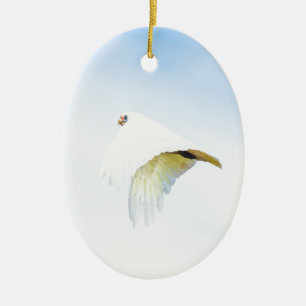 Décoration En Céramique Cockatoo blanc mou en vol Australie