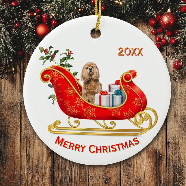 Décoration En Céramique Cocker Spaniel Dog (Créateur téléchargé)