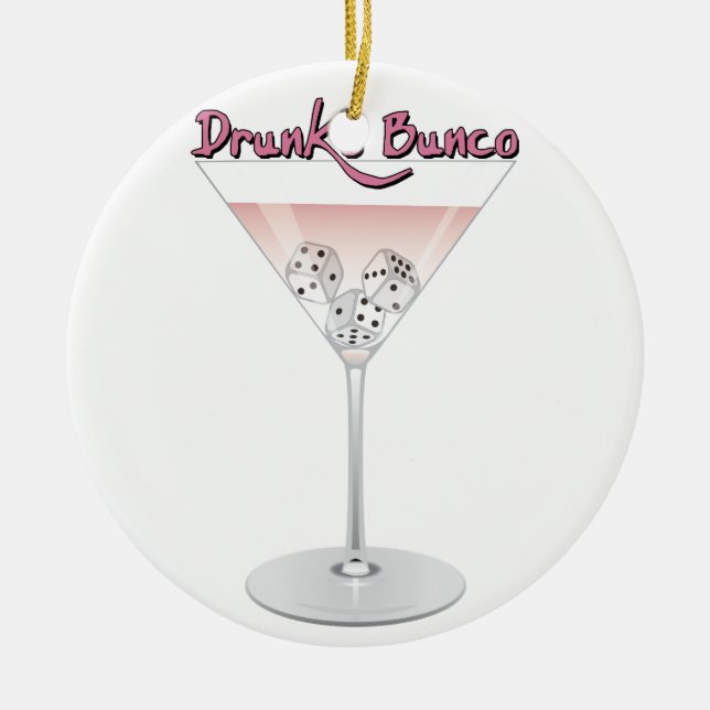 Décoration En Céramique Cocktail Bunco Martini (Devant)