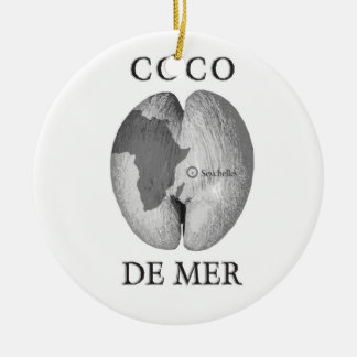 Décoration En Céramique Coco De Mer Ornament