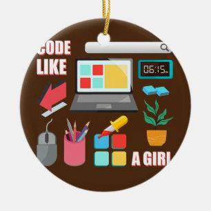 Décoration En Céramique Code Comme Un Logiciel De Programmeur Coder Pour F