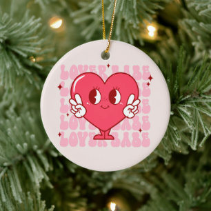 Décoration En Céramique Coeur de bébé mignon
