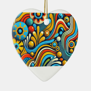 Décoration En Céramique Coeur déco