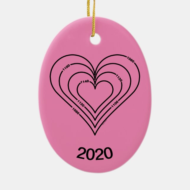 Décoration En Céramique Coeur du génie civil (Dos)