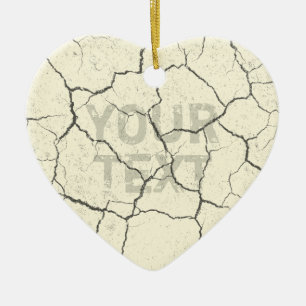 Décoration En Céramique Coeur en céramique blanc d'ornement d'os criqu