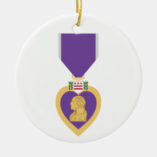 Décoration En Céramique Coeur pourpre