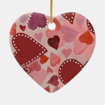 coeur rouge et rose