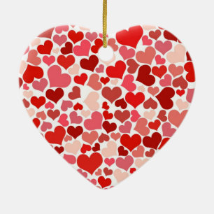 Décoration En Céramique Coeurs