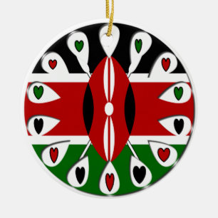 Décoration En Céramique Coeurs du Kenya